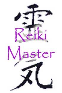 Reiki Master Text With Symbols